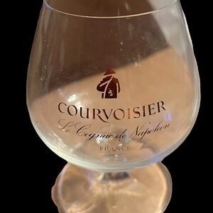 3 Courvoisier Cognac glasses